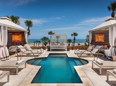 Cabanas at the San Luis Resort. Click for more information.