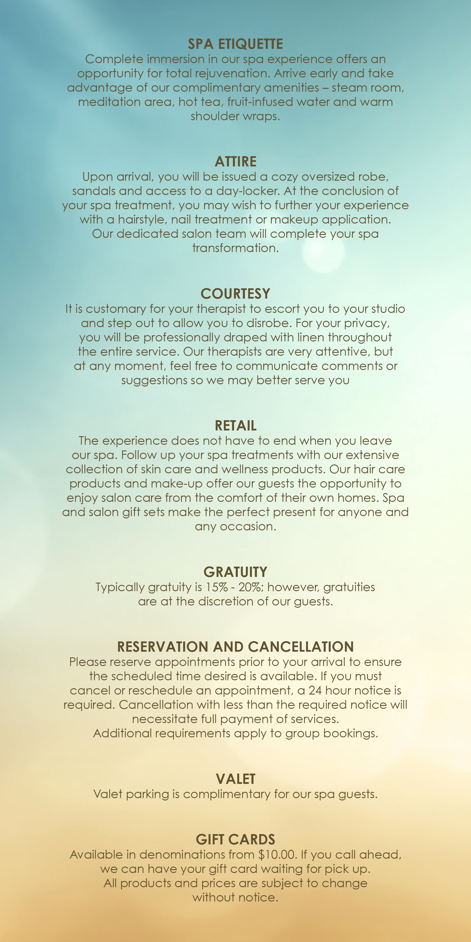 Spa menu p12